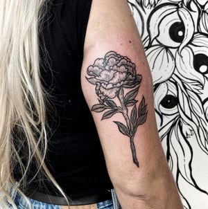 ✺ Peônia ✺Uma das peças do flash deste mês.Bora tatuar? Envia uma MP 🖤....#botanicaltattoo #flowertattoo #naturetattoo #tattooapprentice #tattoolisboa #tattoo #engravingtattoo #engravingstylle #floraltattoo #tattoo2me #tattooinspiration #tattooink #tattooartist #drawing #engraving #drawhandmade #drawthisinyourstyle #tattoolisbon #peonytattoo #peony
