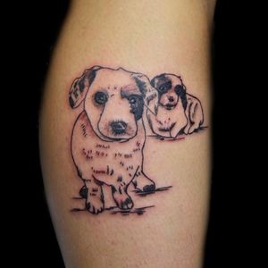 #dog #dogtattoo #caotattoo #cao #cachorrotattoo #cachorro #tatuagemhomenagem #sketchtattoo 