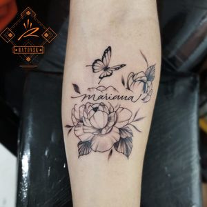 Mariana" Diseño personalizado Ratonsk 2021 Wp 3135381364 #tattoo #girltattoo #delicatetattoo #tinytattoo #blacktattoo #blackworktattoo #fineline #ratonsk #sogamoso #boyacatattoo