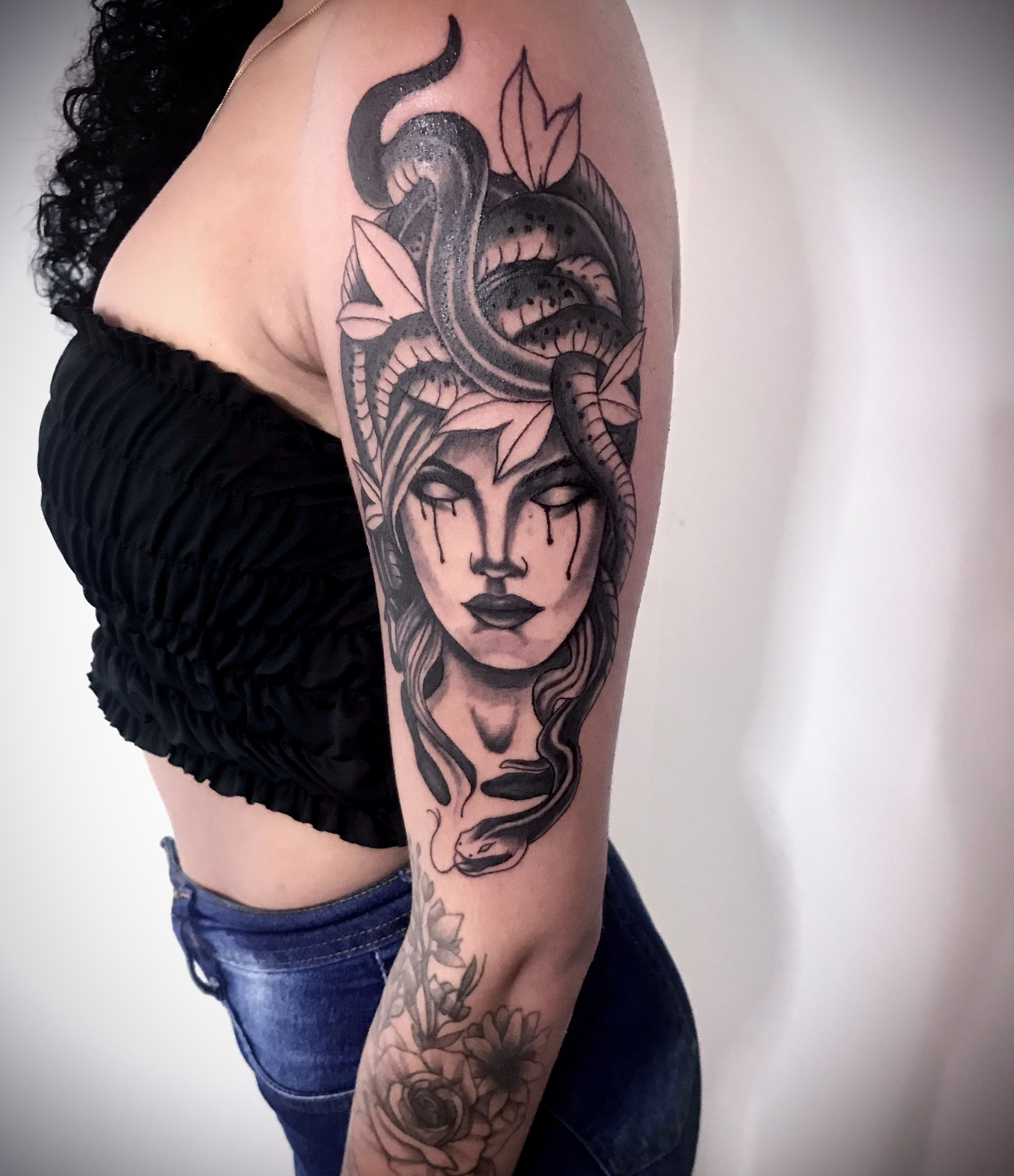 Medusa Tattoo Half Sleeve
