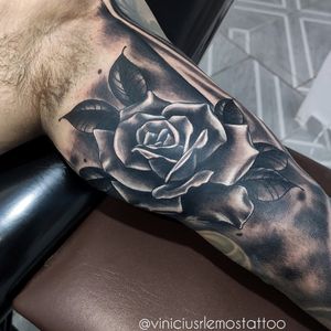 Rose tattoo black and Grey 