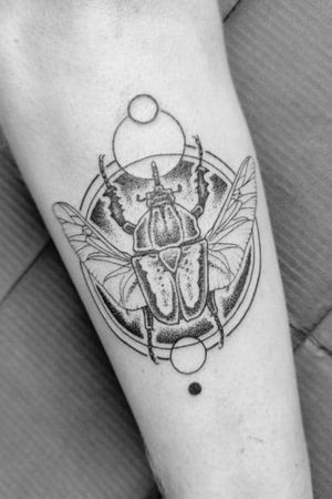 #beetle #cercle #dotwork #blackandwhite #insect #geometry
