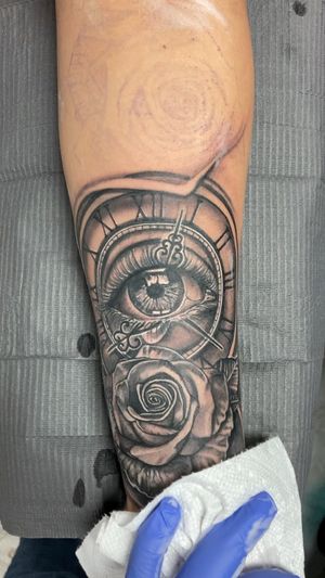 Black and grey about 8 hours of tattooing custom tattoo