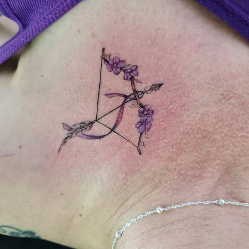 Tattoo Uploaded By Inksane Tattoos Sa Delicate Floral Bow And Arrow Bookings At Tattoodo