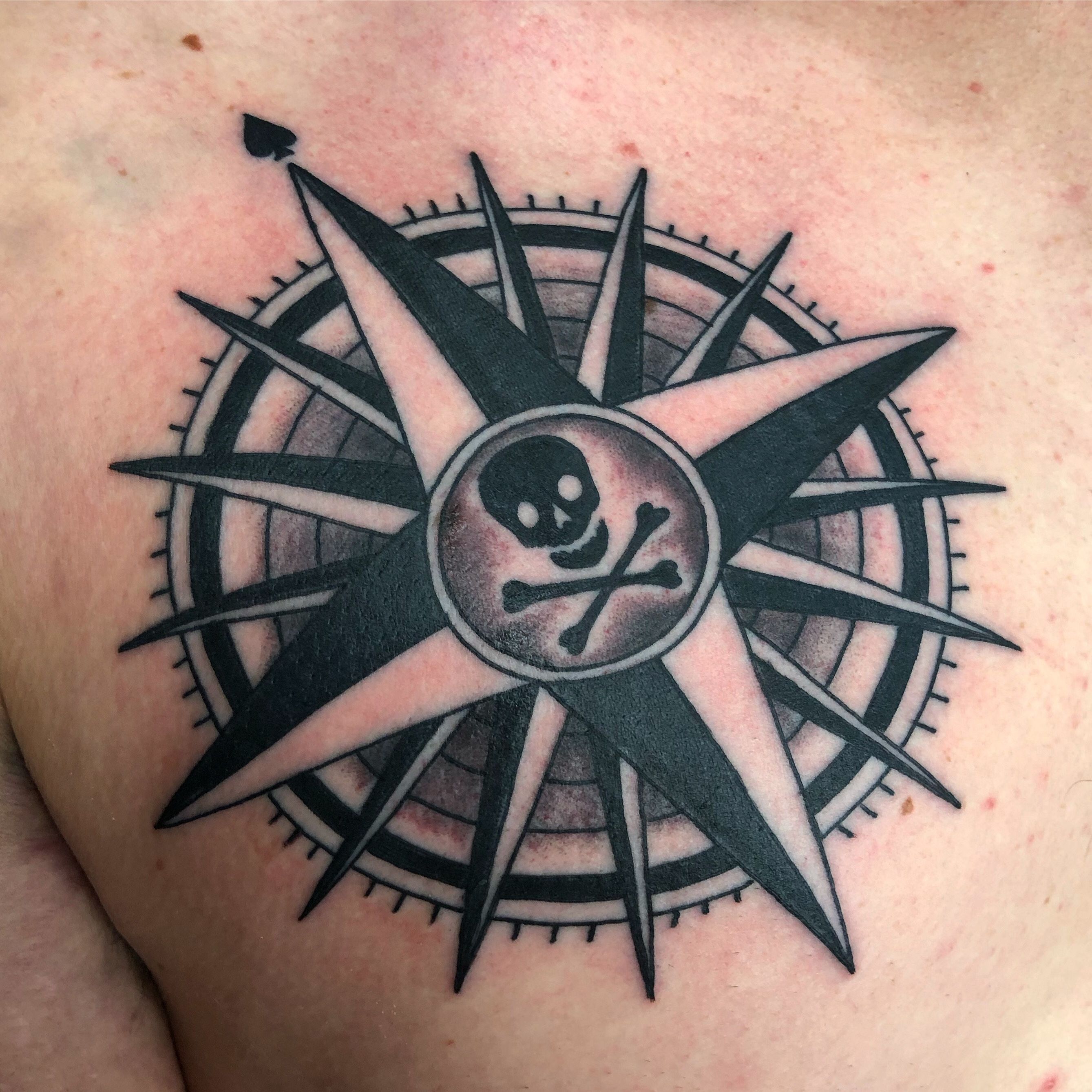 jack sparrow compass tattoo