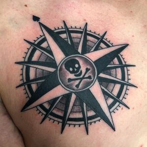 A pirate compass rose. 