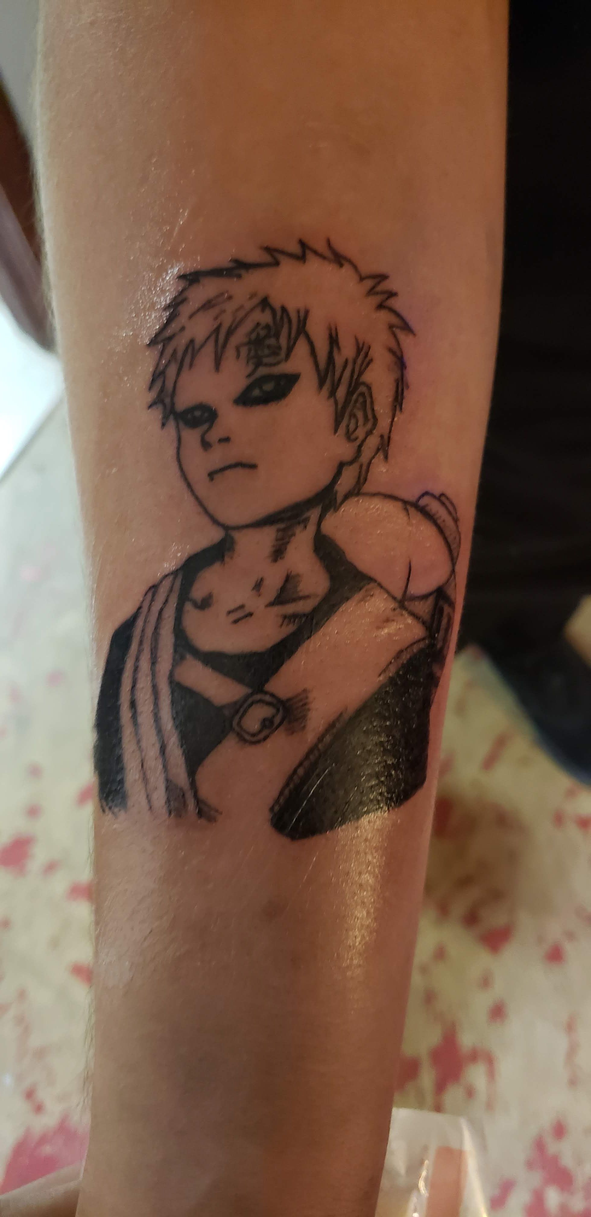 Tattoo uploaded by Daisy Bibaxt Tattoo • Gaara scan