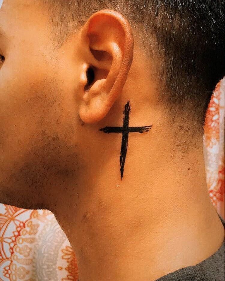 Small Black Cross Temporary Tattoo Set – TattooIcon