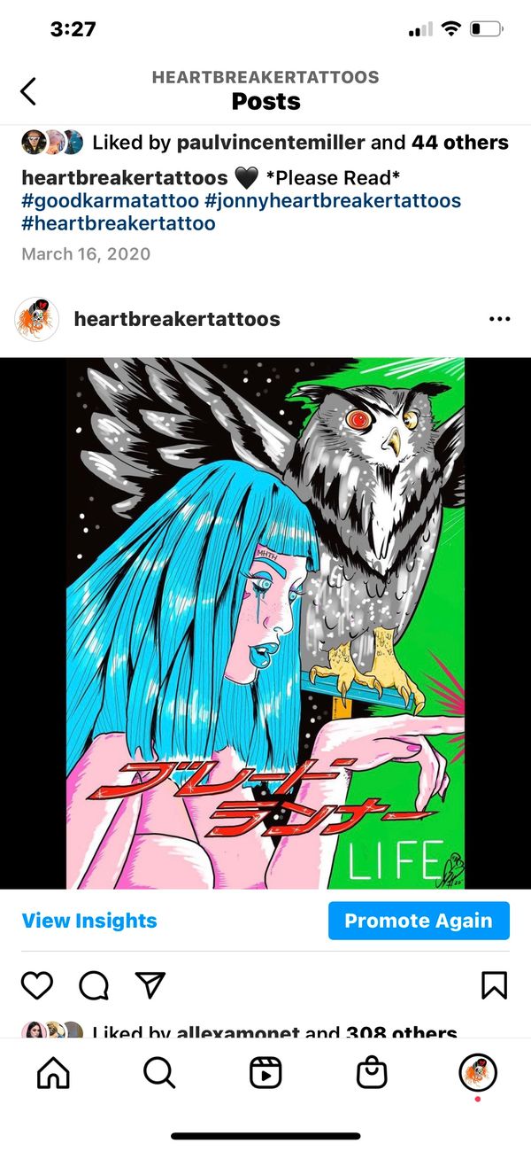 Tattoo from @heartbreakertattoos