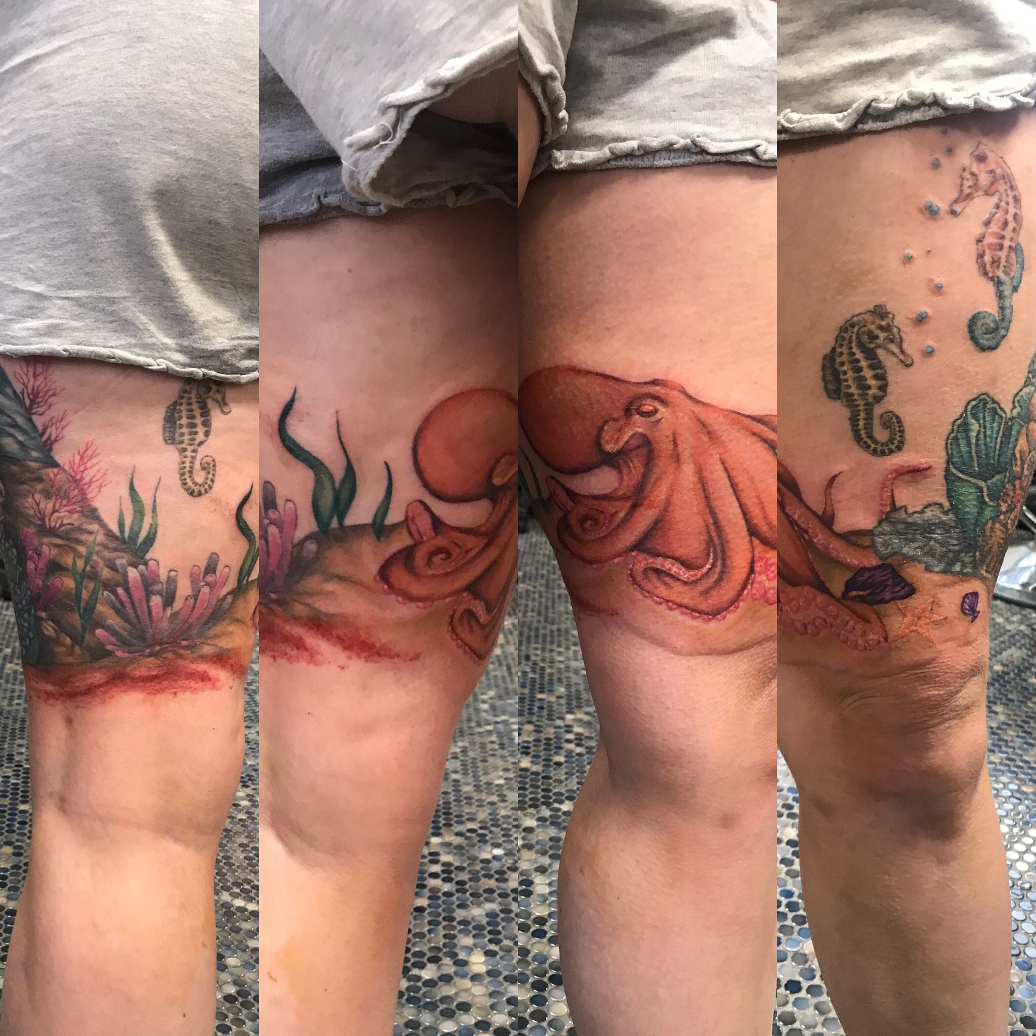 50 Coral Reef Tattoo Designs For Men  Aquatic Ink Mastery  Ocean sleeve  tattoos Ocean tattoos Tattoo designs men