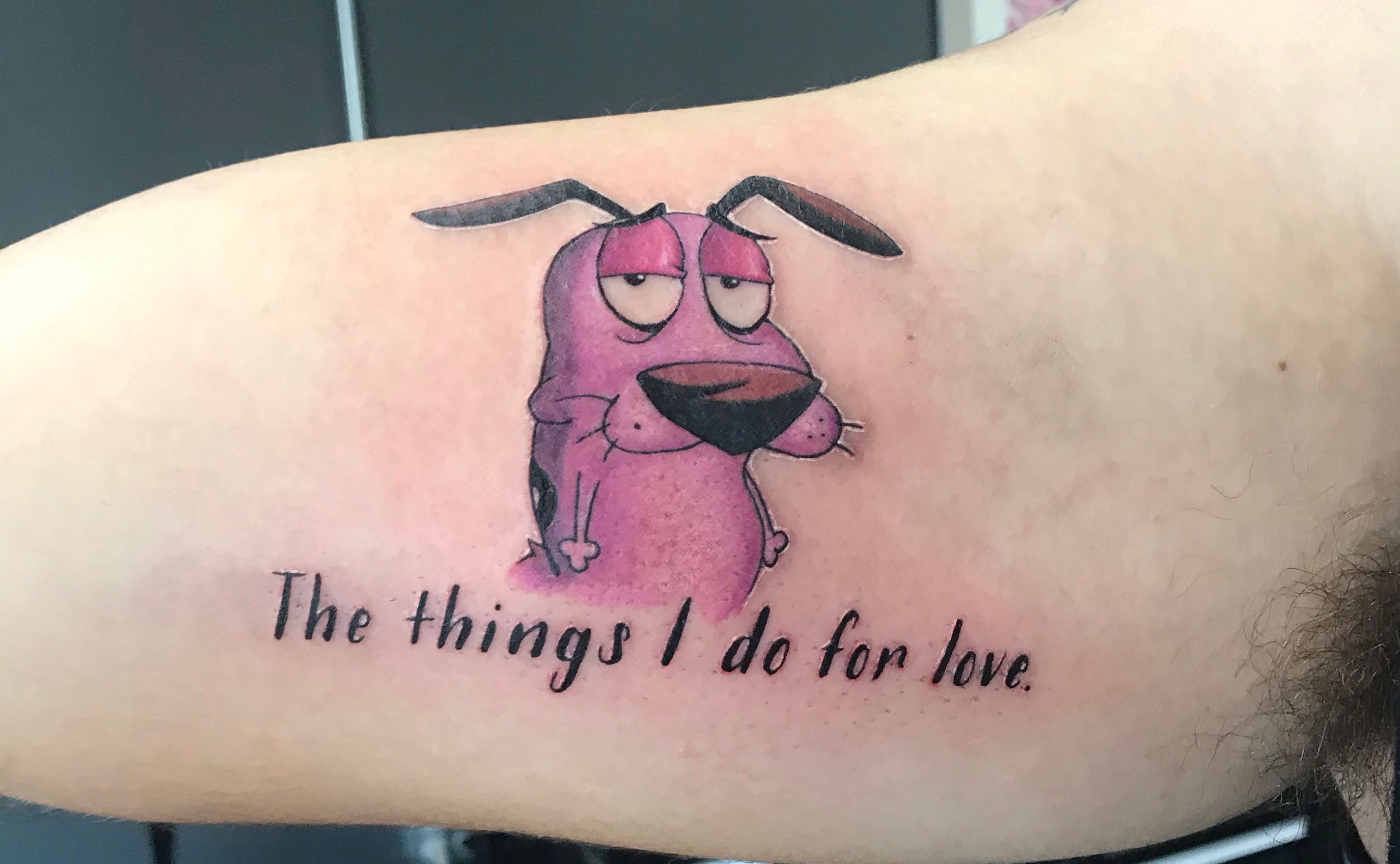 The Things I Do for Love Courage the Cowardly Dog Tattoos  Tattoodo