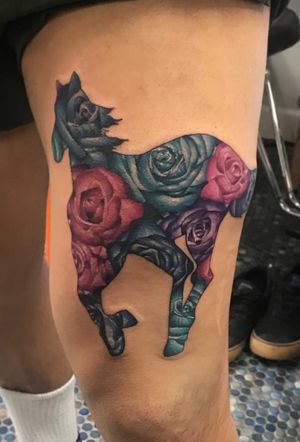 Deftones inspired horse tattoo 