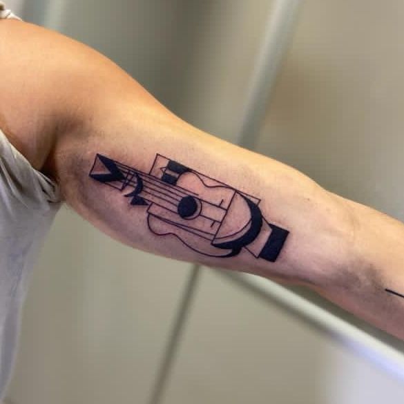 Guitar tattoo by Xoil Tattoo  Post 10623