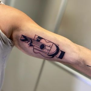 Guitar Abstract tattoo