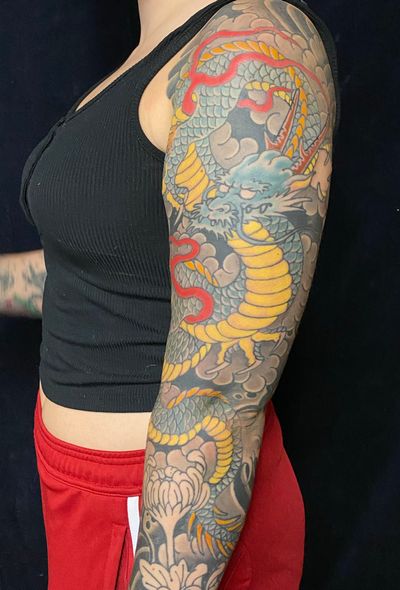 #dragon #tattoo #sleeve 