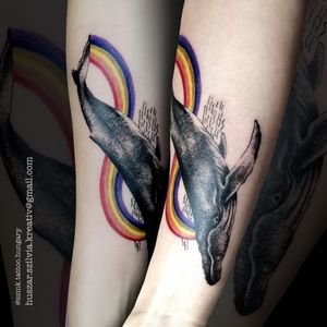 #lmbtq #whale #inkedgirl #tattooedgirl #tattoowork #coloredtattoo #eternalink #budapest #szinktattoo #wave 