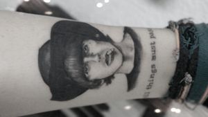 George Harrison's tattoo. The beatles. 