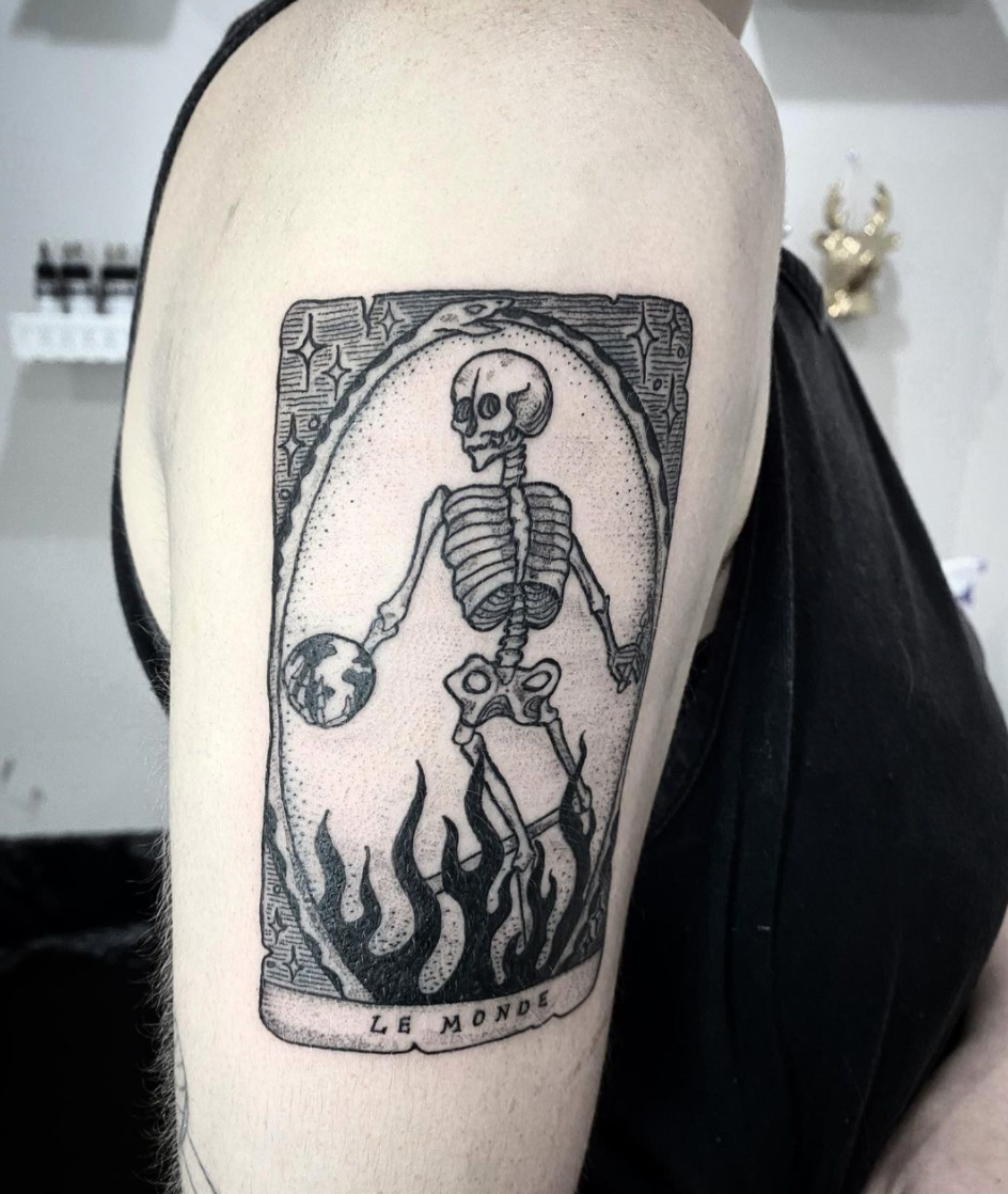 Tattoo uploaded by Lisa Korz • World Tarot Card • Tattoodo
