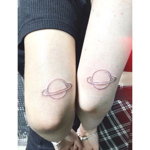 Mini tattoos Saturn for girls 🪐🪐💫