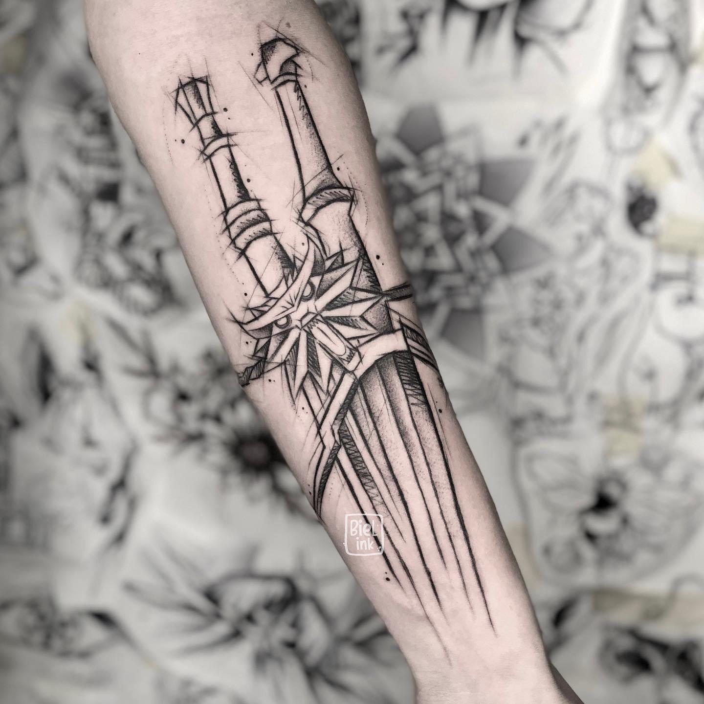 Geralt of Rivia witcher tattoo by AntoniettaArnoneArts on DeviantArt