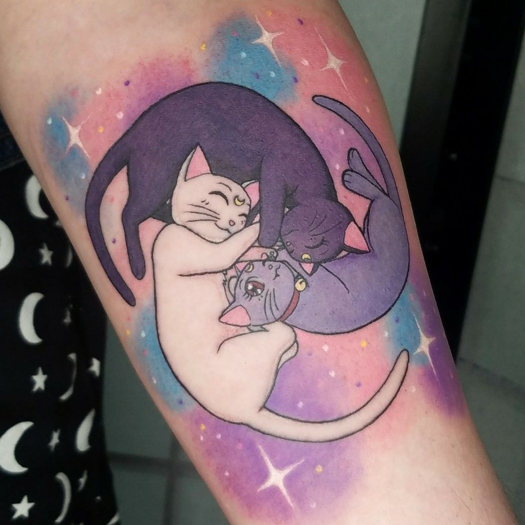 Crystalline tattoo  Sailor moon  tattoo  fun anime blackandgrey  luna  Facebook