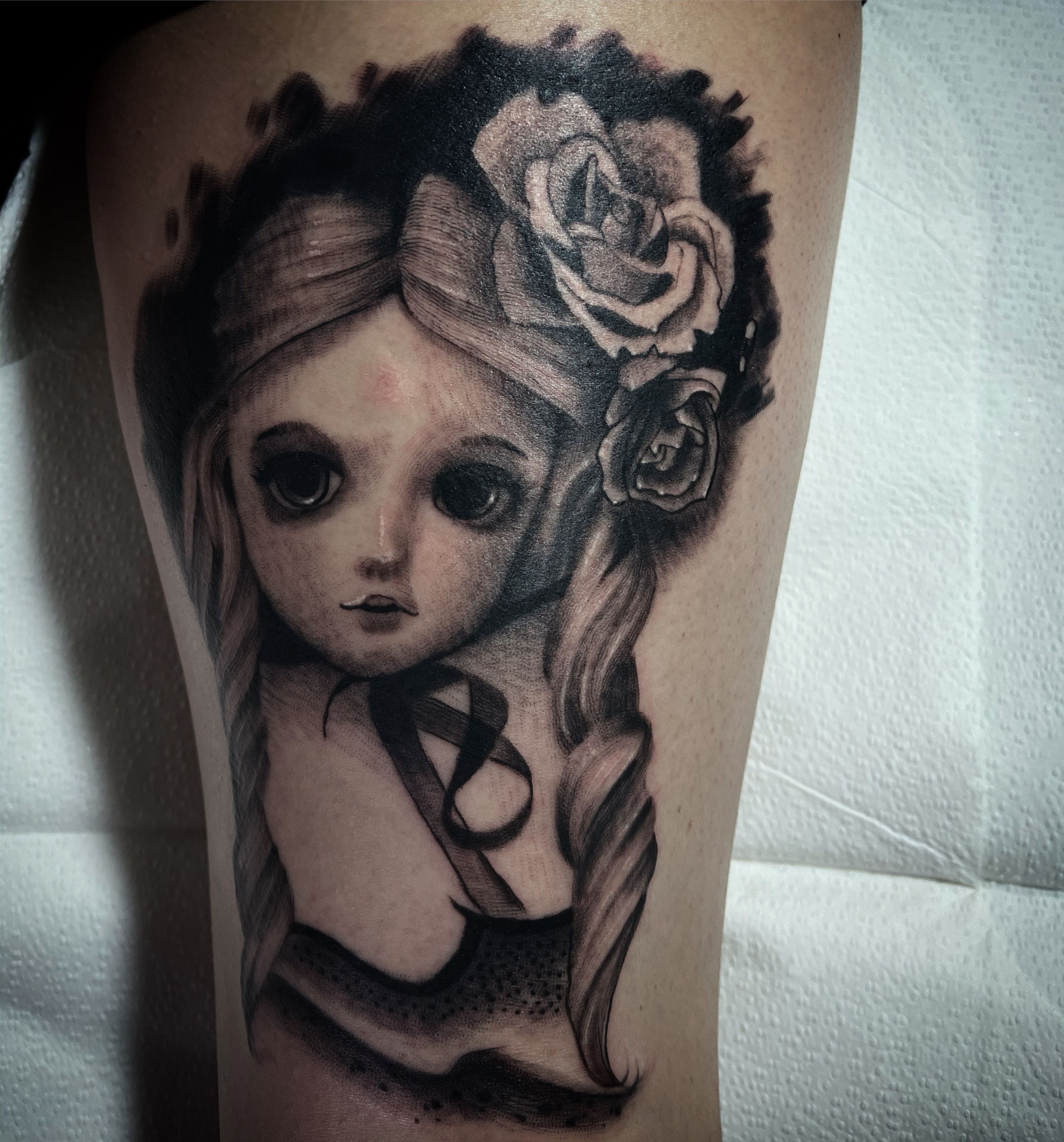 porcelain doll tattoo