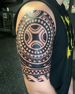 #tribaldesign done a few weeks ago #guyswithtattoos #guyswithink #tatted #Tattooed #njtattooartist #tattooartis Find me on insta as @buddha_inks 