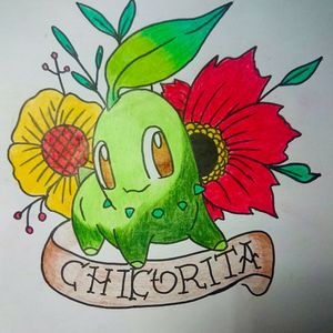 Chikorita custom flash design My work 