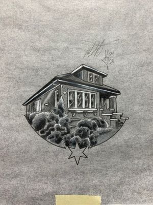 Chicago Bungalow for TRUE Chicagoans!! Available to be tattooed. Dm for more info