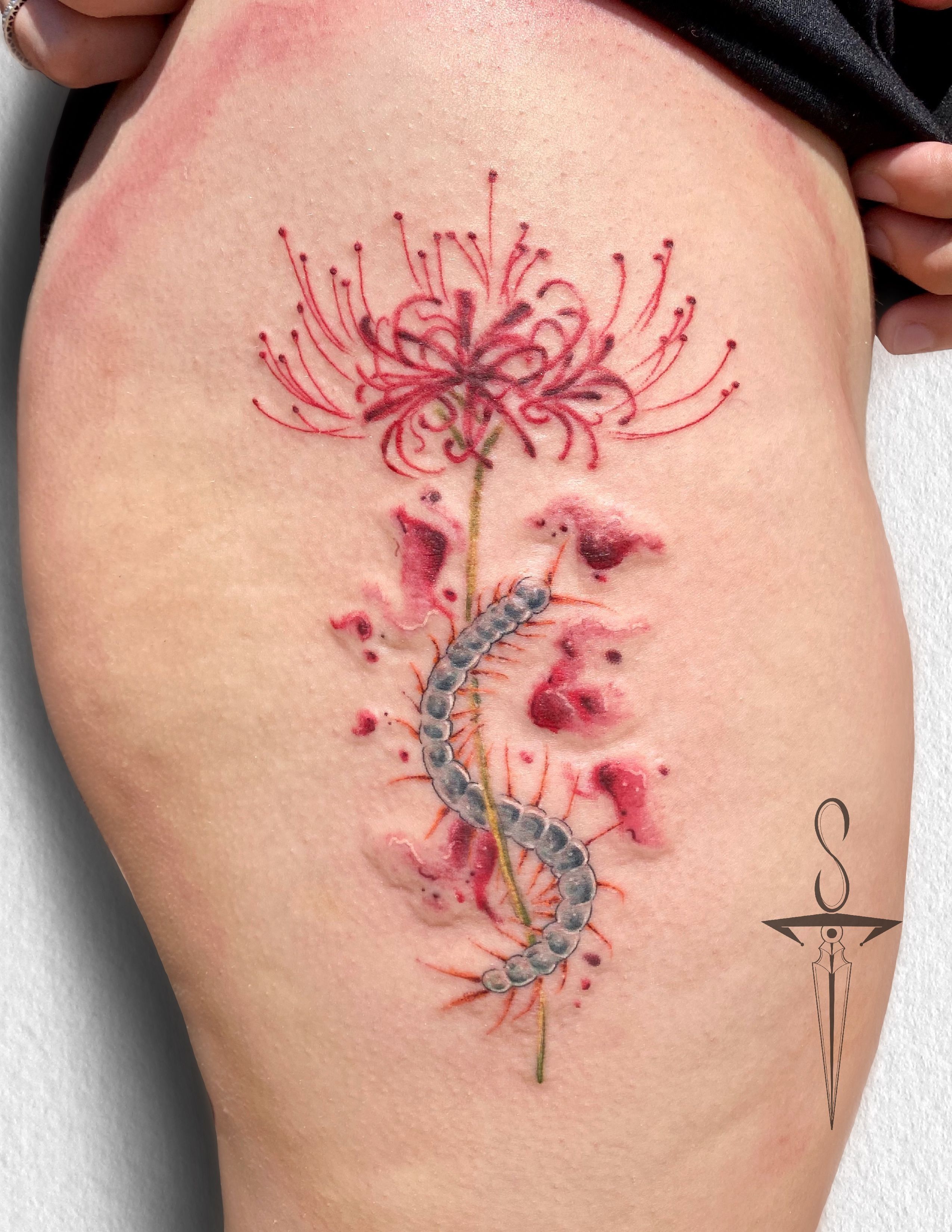 140 Superior Spider Lily Tattoo Ideas That Are Currently On The Trend