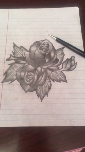 Black and gray flower