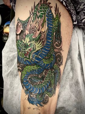 Dragon Tattoo done at tattoo shop Auckland