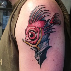 Big Fish#tattoo #neoraditionaltattoo #italiantattooartist #tatuaggio #tatuaggi  #neotradsub #fish #tattooing #tattooed #tattooist #fishtattoo #neotraditionaltattoo #fishing #scketch #alice #aliceinwonderland #timburtontattoo #inkedmag #inkedtattoo #inked #tattoosnob #seatattoo #heart #sea ##timburton #bestitaliantattooartist #sunday #bigfish #neotraditionaltattoo
