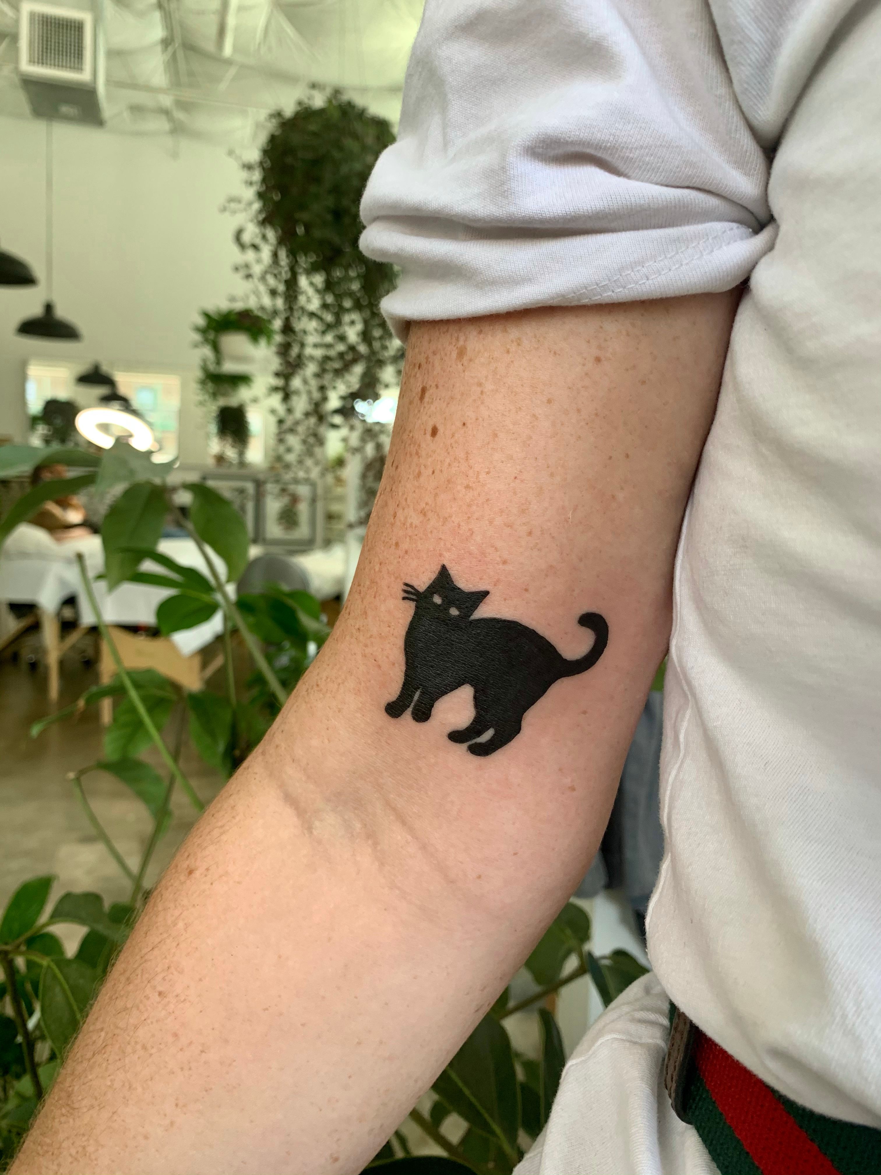 Tattoo Snob on Instagram Black Cat tattoo by sienacoronadotattoos at  homefreetattooshop in Longview TX sienacoronadotattoos sienacoronado  homefreetattooshop
