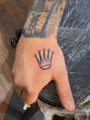 Rolex crown hand tattoo