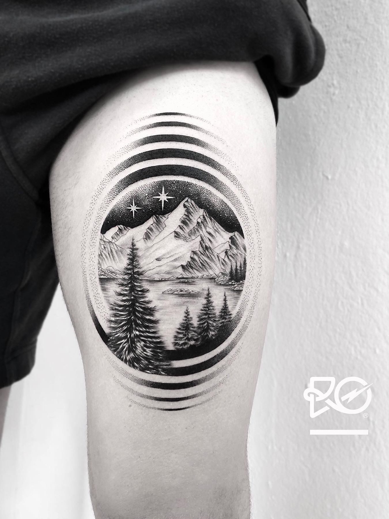 50 Mountain Tattoos  Nature tattoo sleeve Nature tattoos Landscape tattoo
