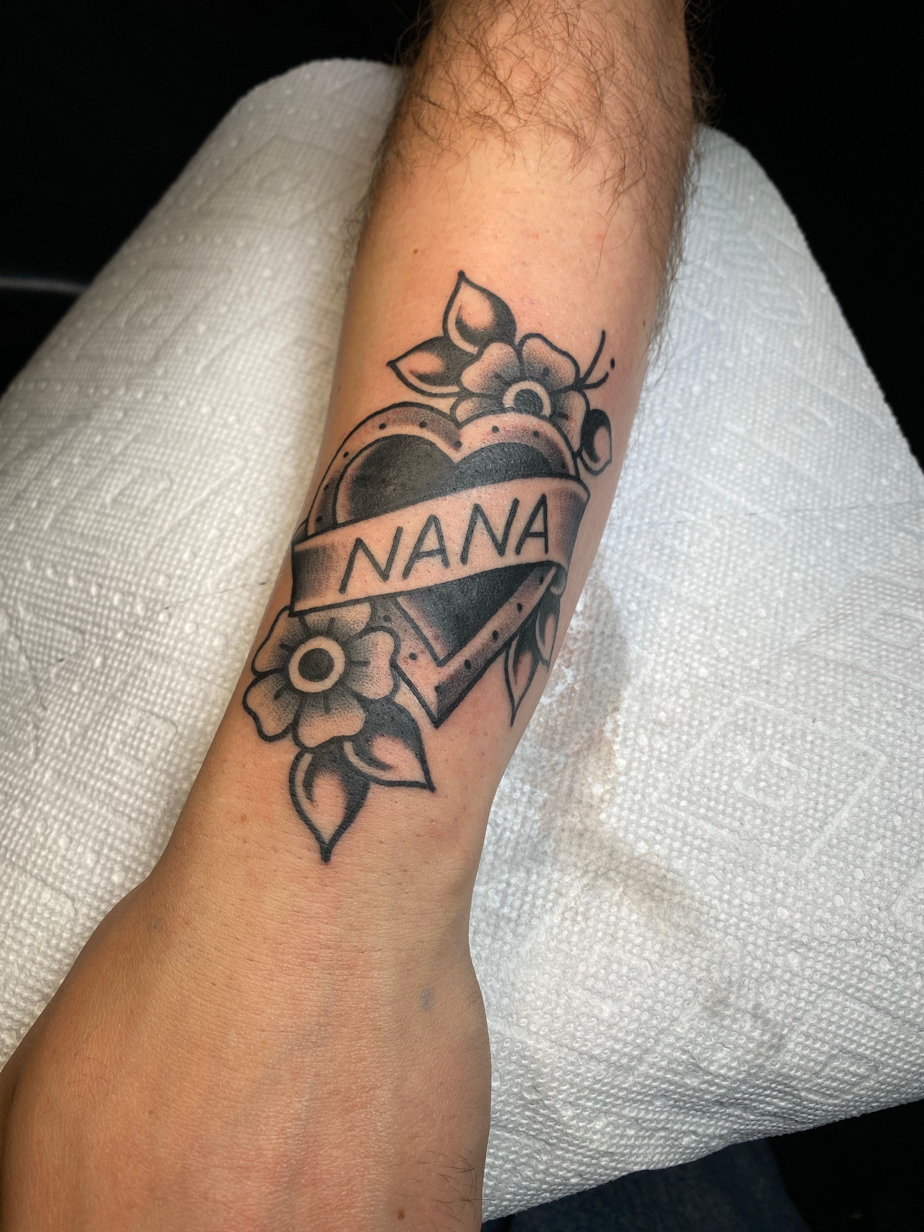 My first tattoo is for Nana BrainCancer tattoo  Tattoos First tattoo  Animal tattoo