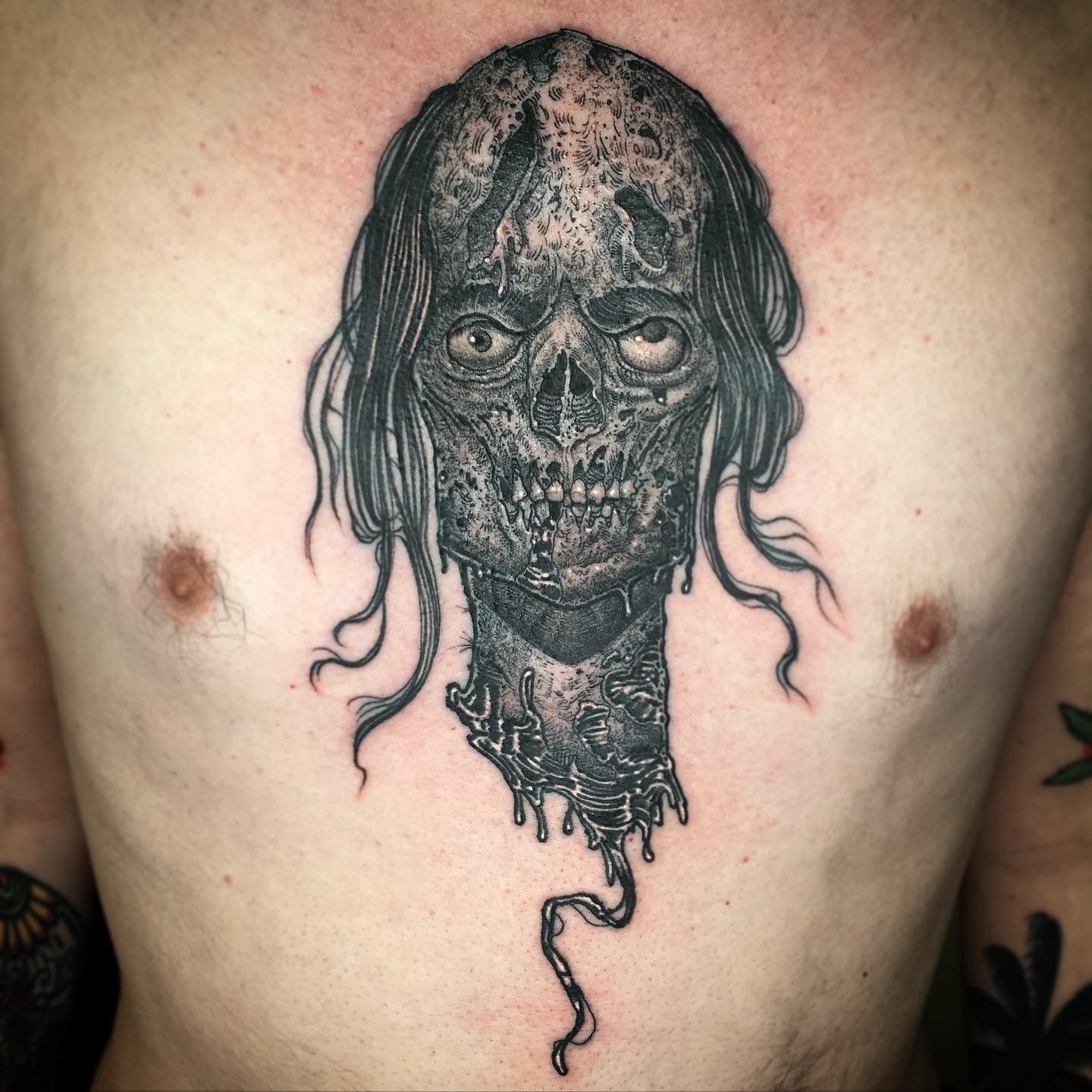 zombie gypsy head tattoo