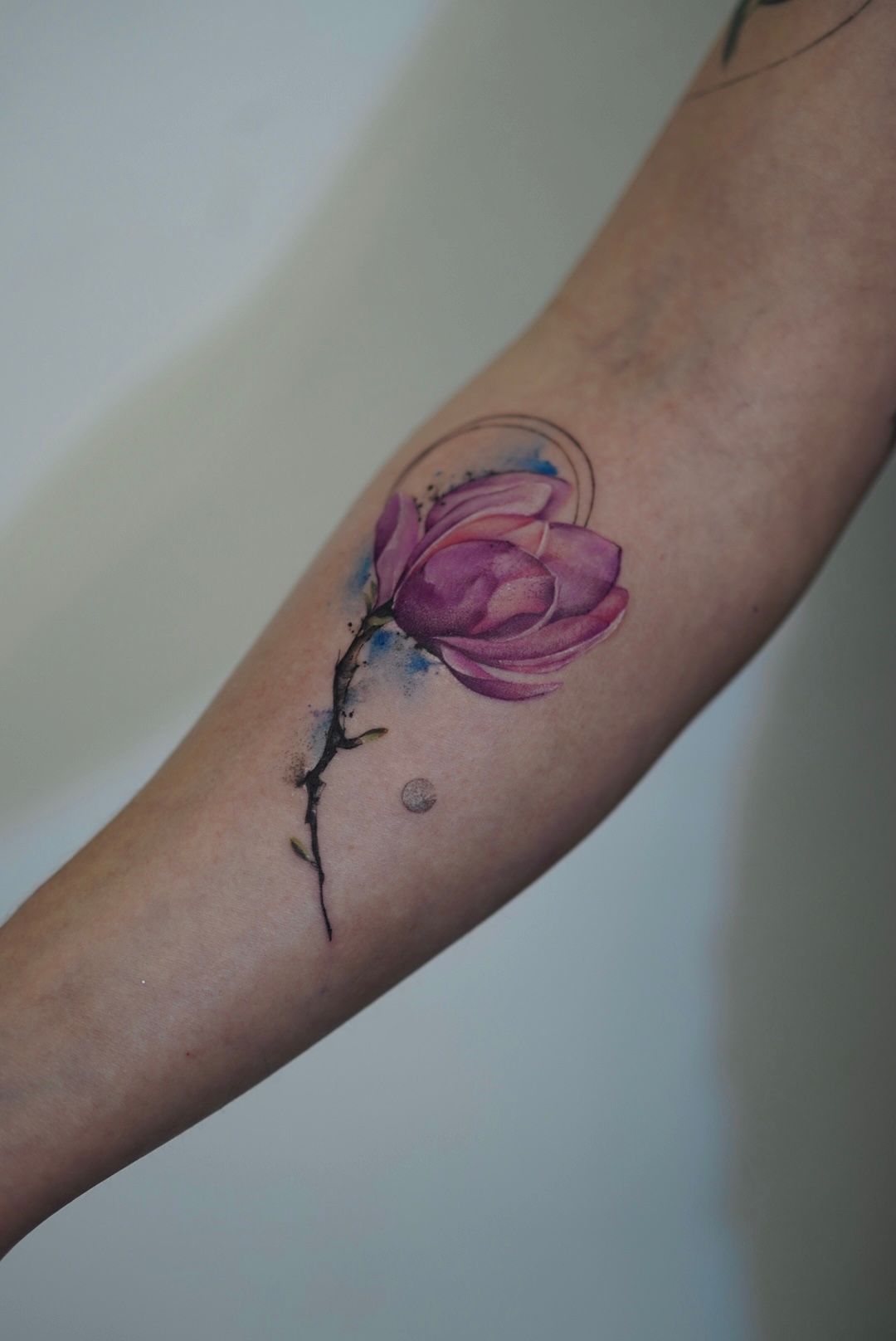 Magnolia Flower by Ivana Tattoo Art TattooNOW