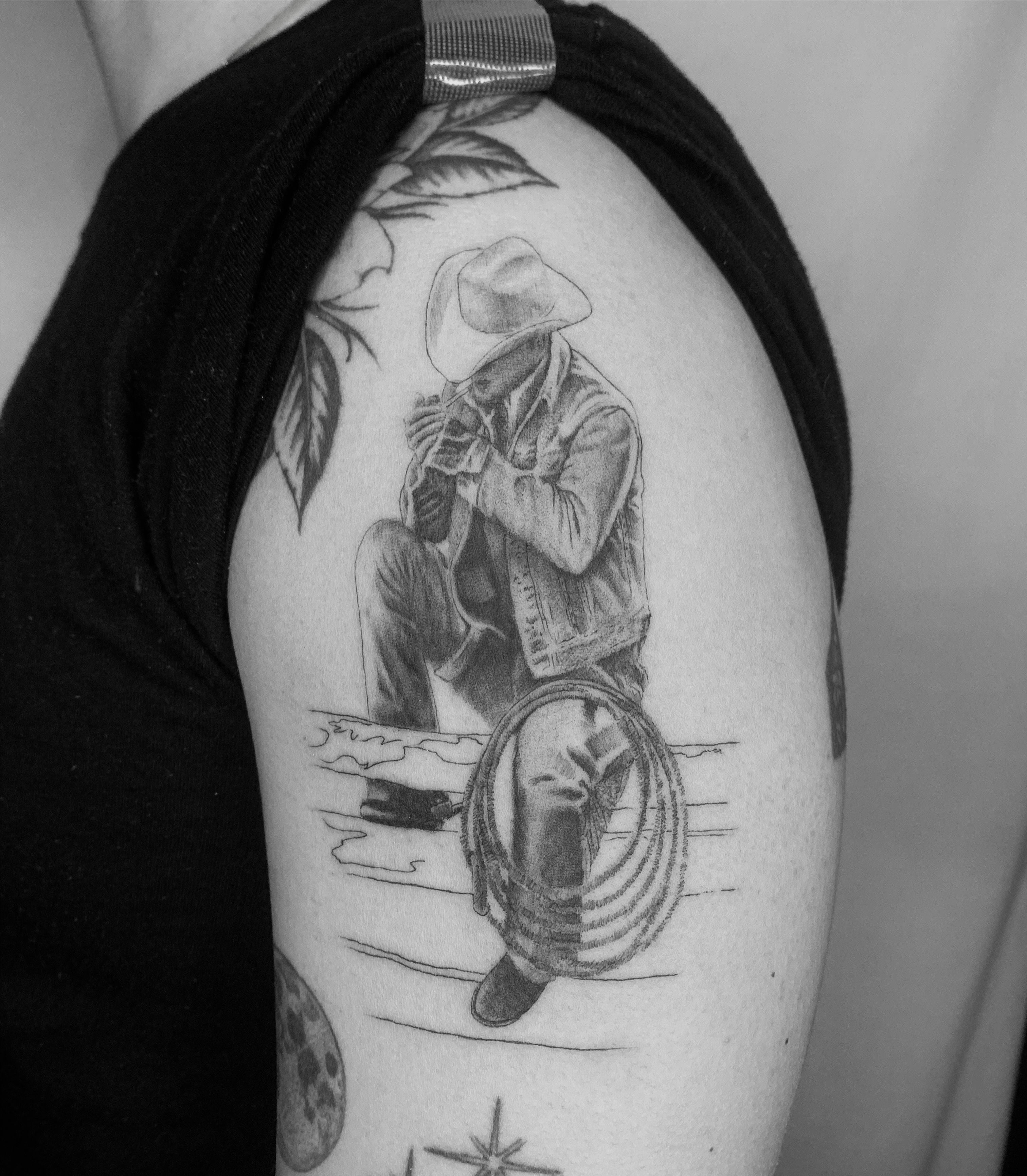 Cowboy Bebop tattoo done by Nick Moore at Surf n Ink tattoo  Gold Coast  Australia  rtattoos