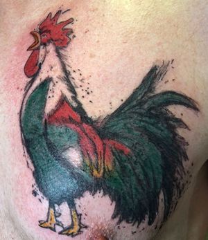 Rooster on Chest