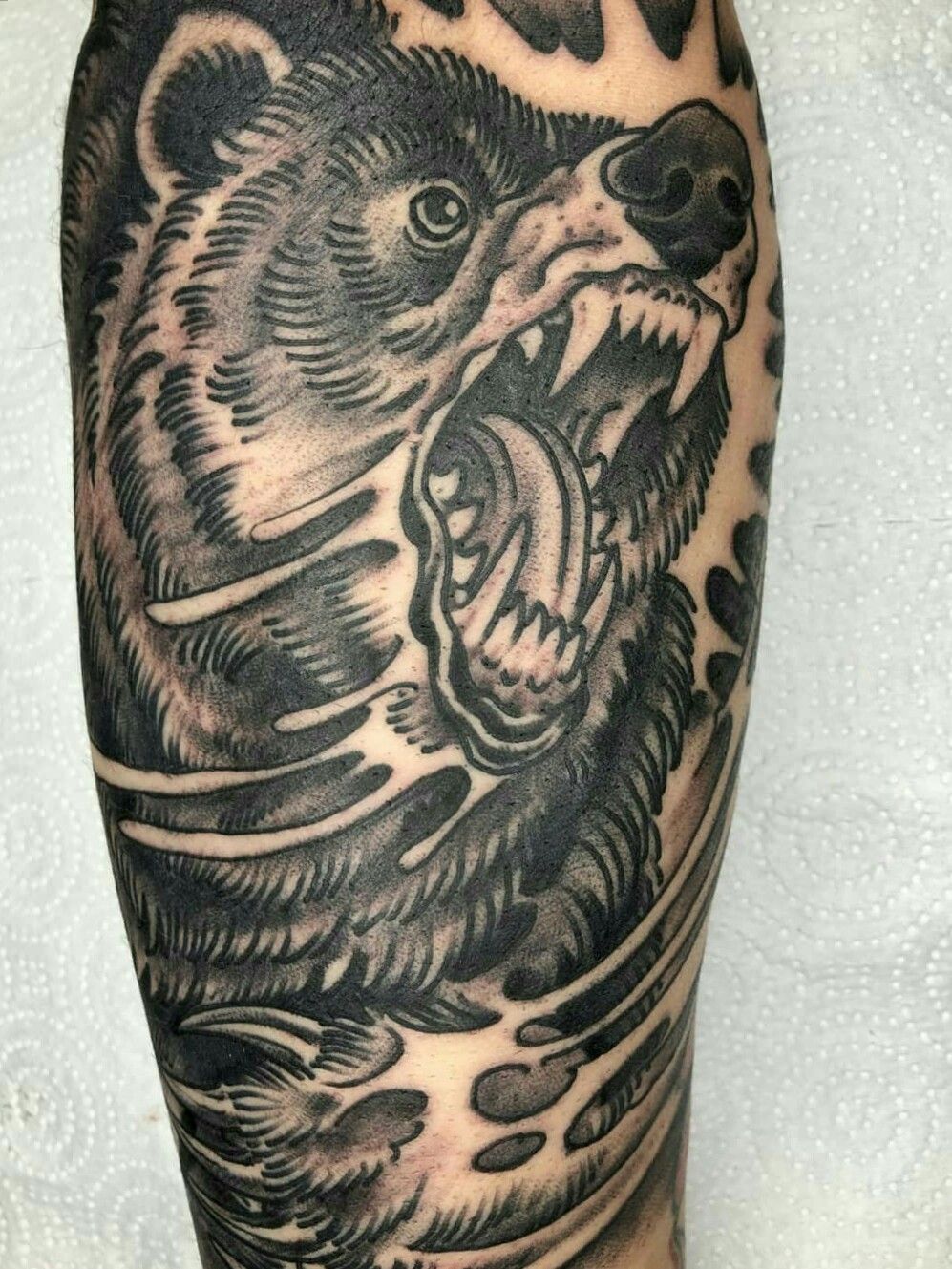 Beast inside | Ripped skin tattoo, 3d tattoos, Cool tattoos