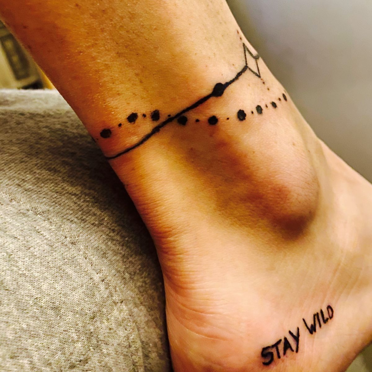 Tattoo Uploaded By Charleselliott641 • Very First Tattoo On Girlfriends Ankle • Tattoodo