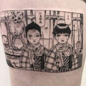 My 3rd Tattoo. By. @frankiesexton Miso & Soy Sauce Tomino the Damned, by Suehiro Maruo