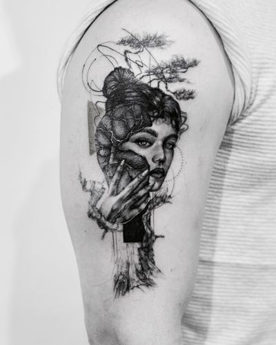 Masks beneath masks until suddenly the bare bloodless skull 🔘.Booking OPEN!johny@danieltorocsik.com@torocsikartroom ..#tattooed #inked #inkedmag #inkjunkeyz #tattooedmag #art #artist #tattooartist #budapest #bp #budapesttattoo #sketch #freehand #dailytattoo #dailyphoto #lines #fineline #tattoomachine #brush #blackwork #photography #travel #tattoomodel #instatattoo #portrait #tree #girl #mask #portraittattoo #masktattoo