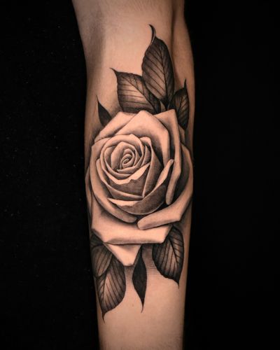 Rose for JT’s first. Thank you for the trust. Made at Black Widow Tattoo. Toronto, Canada