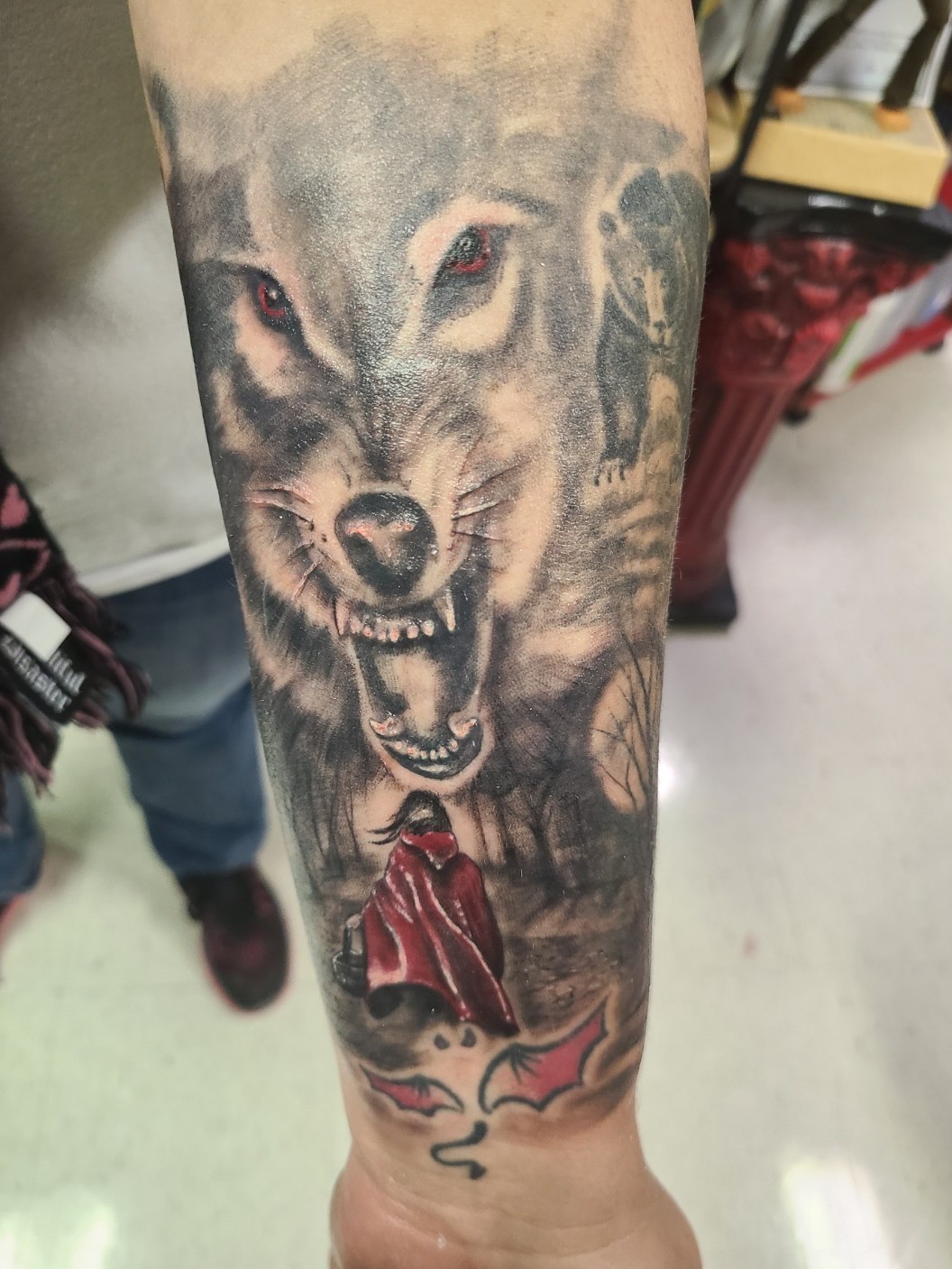 Little Red Riding Hood s wolf  Audrey Hermanstadt TATTOO