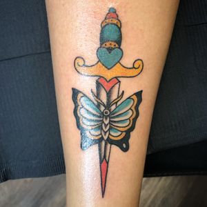butterfly and dagger