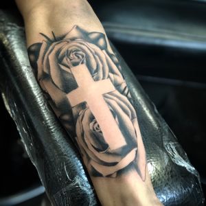 Roses with cross