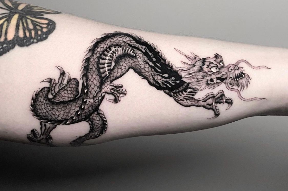 Ink Your Love With These Creative Couple Tattoos  KickAss Things  Small dragon  tattoos Dragon tattoo designs Matching tattoos